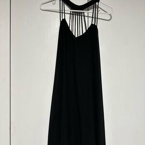 Express Black Backless Strappy Dress